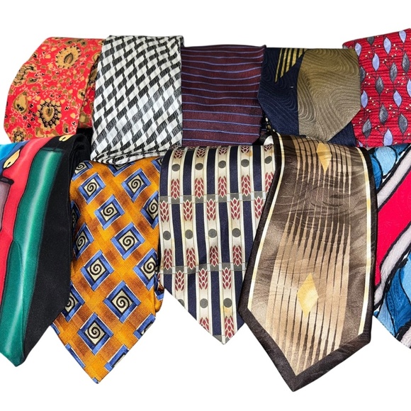 Vintage retro Ties lot 10 neckties - Picture 3 of 6